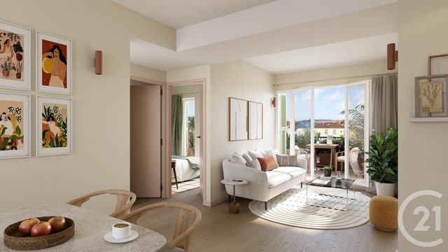 Appartement F2 à vendre - 3 pièces - 52.2 m2 - NICE - 06 - PROVENCE-ALPES-COTE-D-AZUR - Century 21 Lafage Transactions